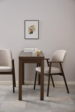 Load image into Gallery viewer, Luxury Leo Beige Upholstered Fabric Dining Chair With Solid Metal Base, Set of 2 Dining Chairs