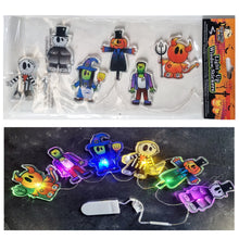Load image into Gallery viewer, Halloween Icons Light Up Gel Window Stickers Decoration Spooky and Cute Party Glass Decals
