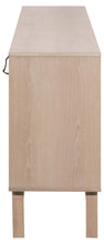 Load image into Gallery viewer, Linley Lamella Buffet Sideboard In White Oak With 4 Doors And Shelves 180x40x80 cm