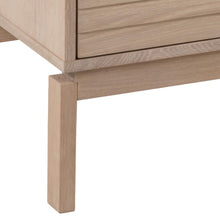 Load image into Gallery viewer, Linley Lamella Buffet Sideboard In White Oak With 4 Doors And Shelves 180x40x80 cm