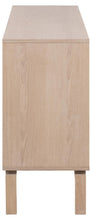 Load image into Gallery viewer, Linley Lamella Buffet Sideboard In Oak With 3 Doors And Shelves 135x40x80 cm