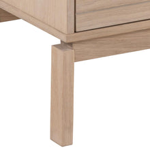Load image into Gallery viewer, Linley Lamella Buffet Sideboard In Oak With 3 Doors And Shelves 135x40x80 cm