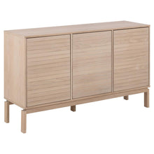 Load image into Gallery viewer, Linley Lamella Buffet Sideboard In Oak With 3 Doors And Shelves 135x40x80 cm