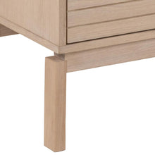 Load image into Gallery viewer, Linley TV Media Unit In White Oak With Lamella Front 140x40x50cm