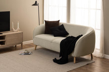 Load image into Gallery viewer, Linley TV Media Unit In White Oak With Lamella Front 140x40x50cm