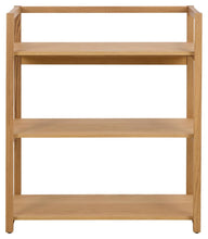 Load image into Gallery viewer, Ludza Bookcase Shelving Unit In Oiled Oak With 3 Shelves 93x80x40 cm