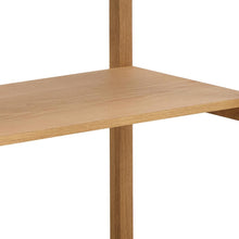 Load image into Gallery viewer, Ludza Bookcase Shelving Unit In Oiled Oak With 3 Shelves 93x80x40 cm