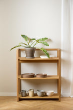 Load image into Gallery viewer, Ludza Bookcase Shelving Unit In Oiled Oak With 3 Shelves 93x80x40 cm