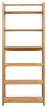 Load image into Gallery viewer, Ludza Tall Bookcase Shelving Unit In Oiled Oak With 3 Shelves 193x80x40 cm