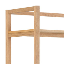 Load image into Gallery viewer, Ludza Tall Bookcase Shelving Unit In Oiled Oak With 3 Shelves 193x80x40 cm