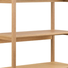 Load image into Gallery viewer, Ludza Tall Bookcase Shelving Unit In Oiled Oak With 3 Shelves 193x80x40 cm