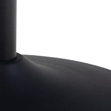 Load image into Gallery viewer, Malta Large Round Bar Table In Black Ceramic With Steel Base 80cm