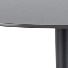 Load image into Gallery viewer, Malta Large Round Bar Table In Black Ceramic With Steel Base 80cm