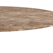 Load image into Gallery viewer, Malta Brown Ceramic Bar Table With Steel Base Large Spacious 80cm Diameter
