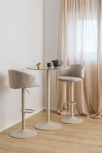 Load image into Gallery viewer, Malta Brown Ceramic Bar Table With Steel Base Large Spacious 80cm Diameter