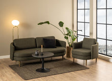 Load image into Gallery viewer, Malta 60cm Round Coffee Table With Black Ceramic Top