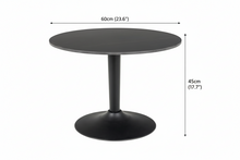 Load image into Gallery viewer, Malta Round Coffee Table With Black Ceramic Top 60cm