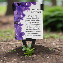 Load image into Gallery viewer, Brother Laminated Memorial Funeral Grave Card With Special Message