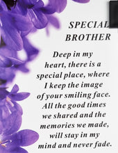 Load image into Gallery viewer, Brother Laminated Memorial Funeral Grave Card With Special Message