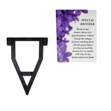 Load image into Gallery viewer, Brother Laminated Memorial Funeral Grave Card With Special Message