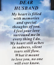 Load image into Gallery viewer, Husband Laminated Memorial Funeral Grave Card With Special Message