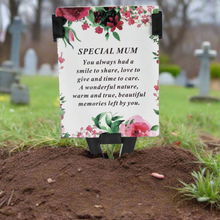 Load image into Gallery viewer, Mum Laminated Memorial Funeral Grave Card With Special Message