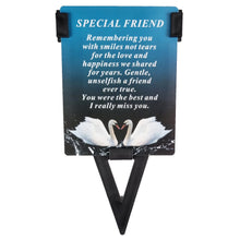 Load image into Gallery viewer, Special Friends Laminated Memorial Funeral Grave Card With Message