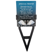 Load image into Gallery viewer, Special Friends Laminated Memorial Funeral Grave Card With Message