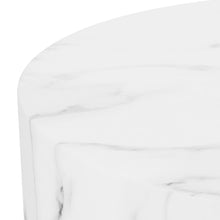 Load image into Gallery viewer, Mice Coffee Side Table Set In White Marble Versatile Space Saving 2pcs 33x48x40