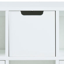Load image into Gallery viewer, Mitra White Shelving Unit With 3 Shelves And Drawers 58x18x39 cm