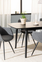 Load image into Gallery viewer, Montreux Extendable Large Rectangle Black Oak Dining Table 180/219cm Extending Top