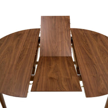 Load image into Gallery viewer, Montreux Round Extendable Walnut Dining Table 115/154cm Extending Top