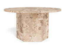 Load image into Gallery viewer, Naxos Brown Lavish Coffee Table With Lacquered Marble Top 80cm