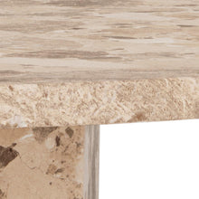 Load image into Gallery viewer, Naxos Brown Lavish Coffee Table With Lacquered Marble Top 80cm