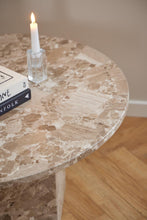 Load image into Gallery viewer, Naxos Brown Lavish Coffee Table With Lacquered Marble Top 80cm