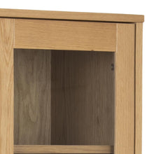 Load image into Gallery viewer, Nagano Solid Oak Display Cabinet With 4 Doors And Shelves 80x37x178cm