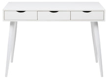 Load image into Gallery viewer, Neptun Bureau Office Desk In White With Metal Legs 110x50cm