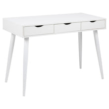 Load image into Gallery viewer, Neptun Bureau Office Desk In White With Metal Legs 110x50cm