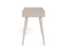 Load image into Gallery viewer, Neptun Grey Bureau Office Desk With 3 Drawers and Metal Legs 110cm