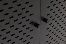 Load image into Gallery viewer, Newcastle Black Metal Cabinet 2 Doors 2 Shelves 160x40x80cm