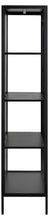 Load image into Gallery viewer, Newcastle Black Display Cabinet 2 Glass Doors 4 Metal Shelves 180x40x80cm