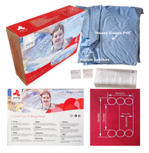 Load image into Gallery viewer, Round Paddling Pool Bright Colour Underwater Ocean Animals Theme 3 Ring Pool Large 150cm 5 ft Inflatable Family Pool