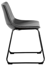 Load image into Gallery viewer, Oregon Black Vintage Leather Dining Chairs, Set Of 2 With Metal Base