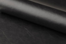 Load image into Gallery viewer, Oregon Vintage Black Leather Bar Stools, Set Of 2 With Round Metal Base And Footrest