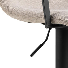 Load image into Gallery viewer, Pablo Barstools, Pair of Light Beige Fabric Bar stools with Armrests, Swivel and Height Adjustment functions