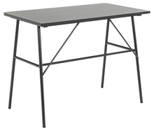 Load image into Gallery viewer, Pascal Office Desk Table In Black With Solid Metal Legs 100x55x75cm
