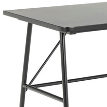 Load image into Gallery viewer, Pascal Office Desk Table In Black With Solid Metal Legs 100x55x75cm