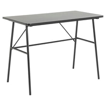 Load image into Gallery viewer, Pascal Office Desk Table In Black With Solid Metal Legs 100x55x75cm