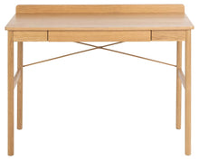 Load image into Gallery viewer, a modern oak desk front facing on a white background