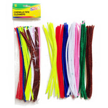 Load image into Gallery viewer, Pipe Cleaners 65 Fluffy Chenille Sticks in Assorted Colours